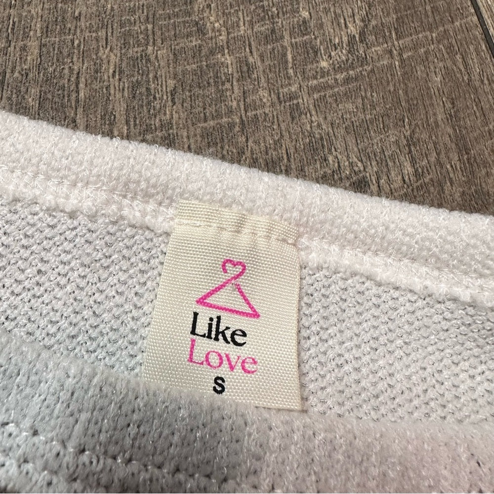 Like Love Waffleknit Color Block Long Sleeve