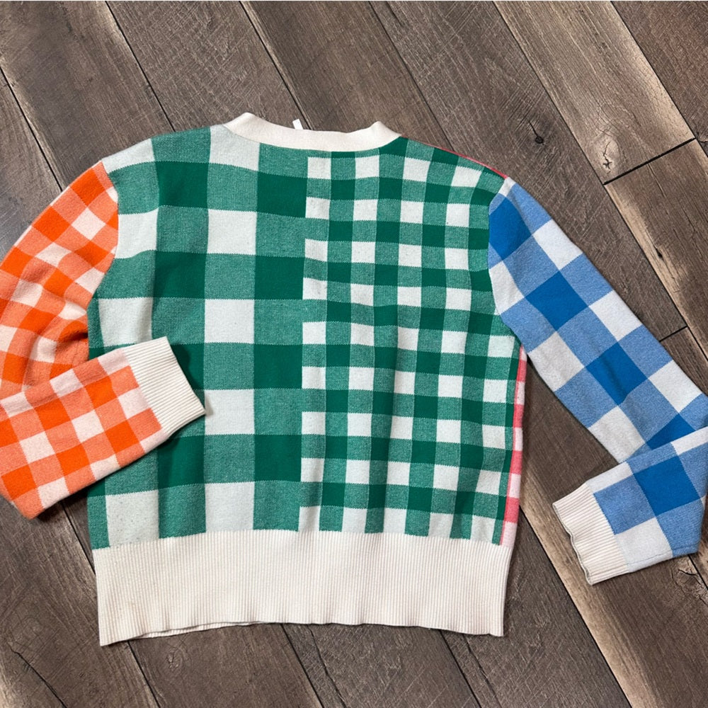 English Factory Multicolor Button Down Sweater