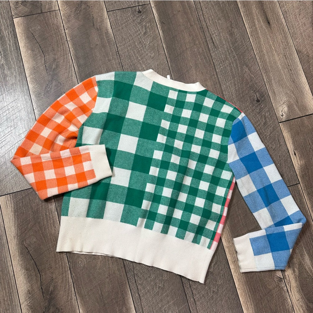 English Factory Multicolor Button Down Sweater