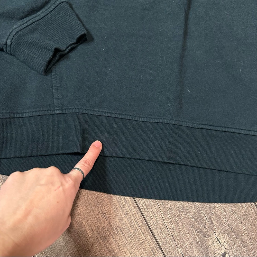 Flx Teal Crop Pullover Sweatshirt