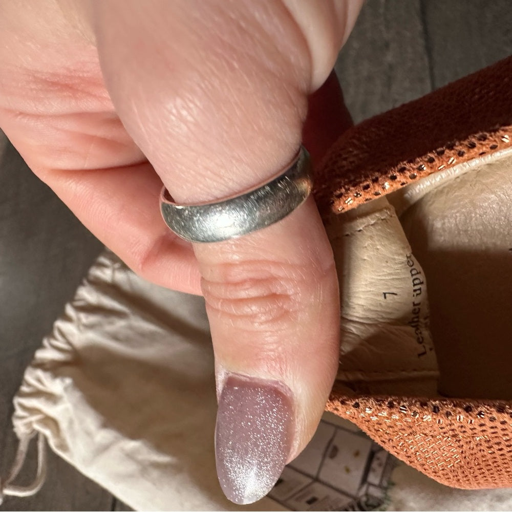 The Storehouse Peach Shimmer Flats