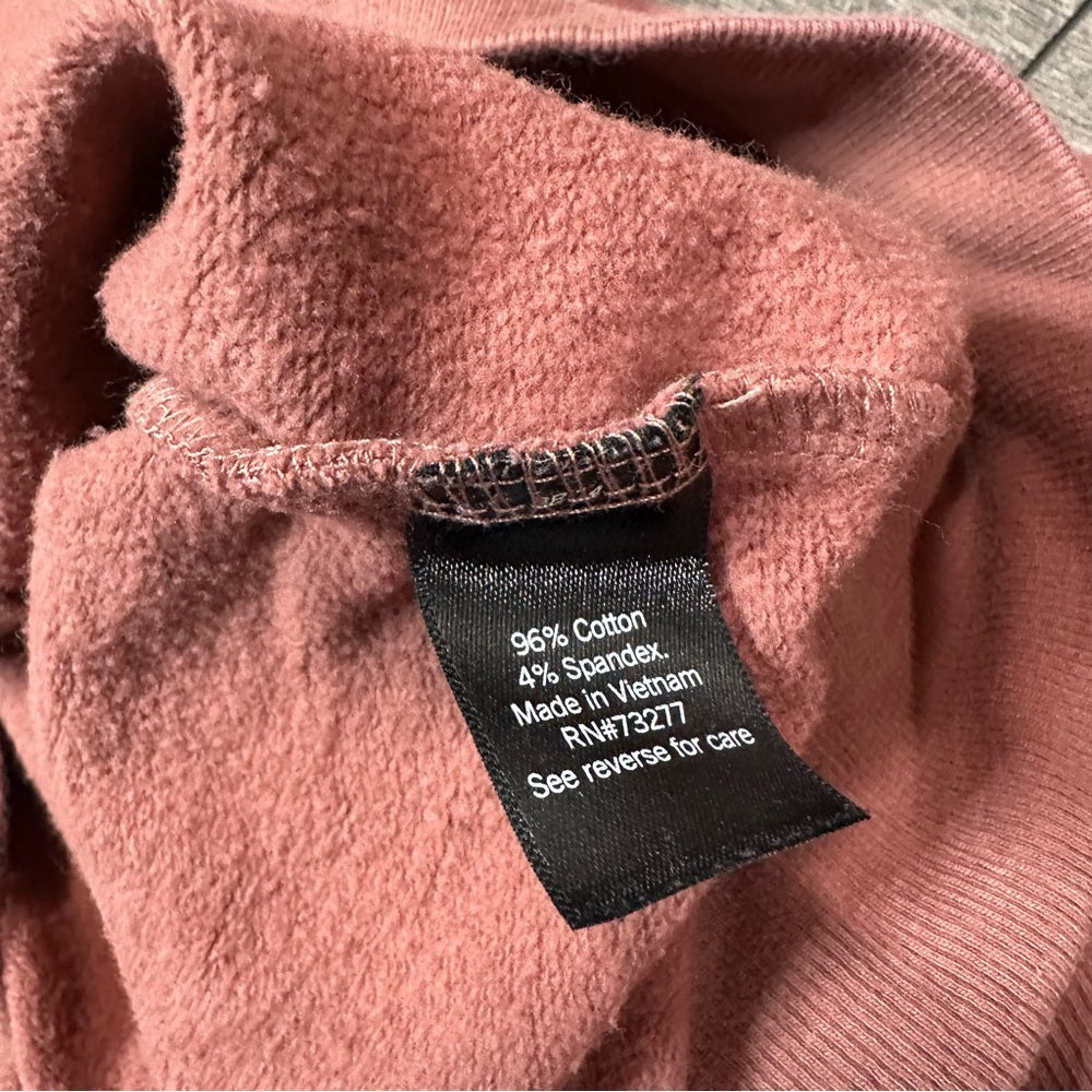 Flx Mauve Crop Pullover Sweatshirt