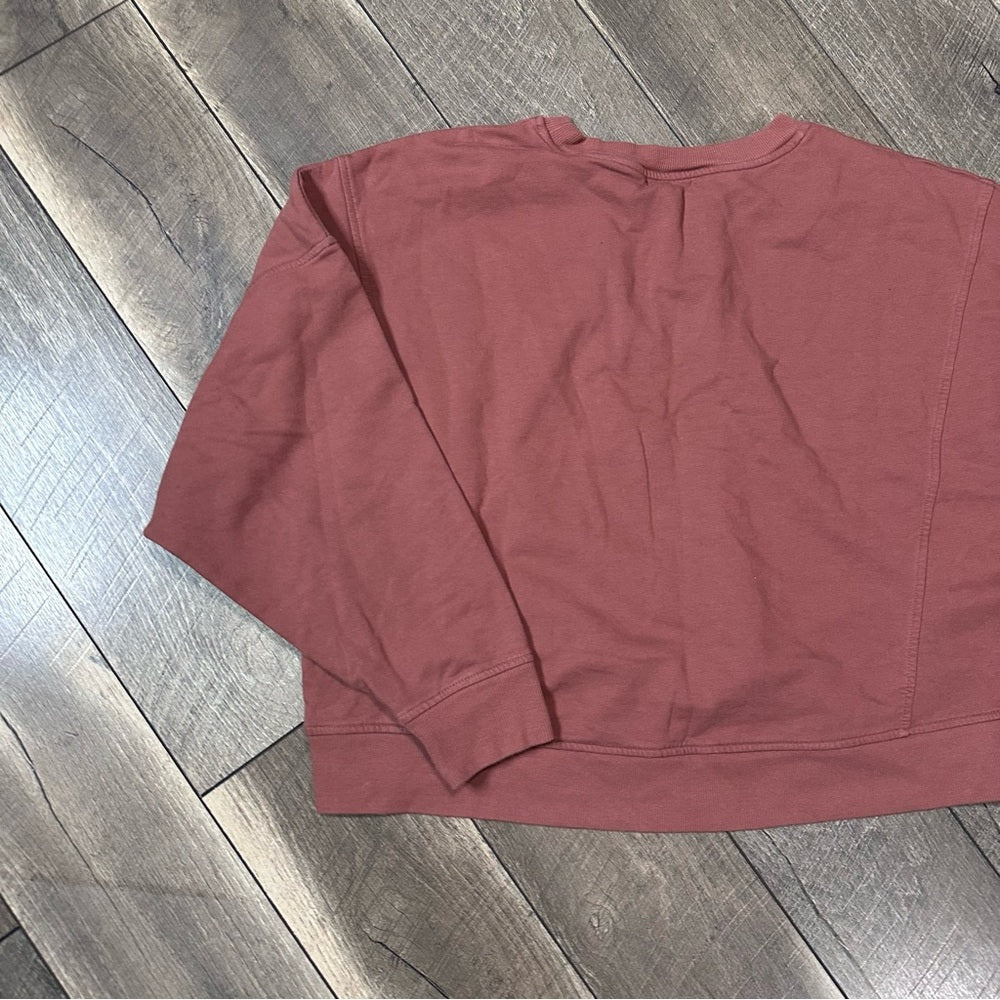 Flx Mauve Crop Pullover Sweatshirt