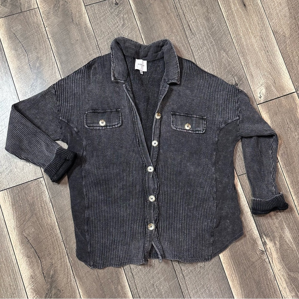 Gilli Waffleknit Button Down