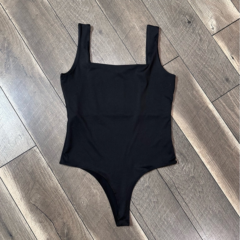 Wearever Black Silky Soft Bodysuit