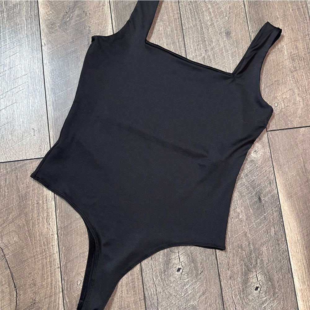 Wearever Black Silky Soft Bodysuit