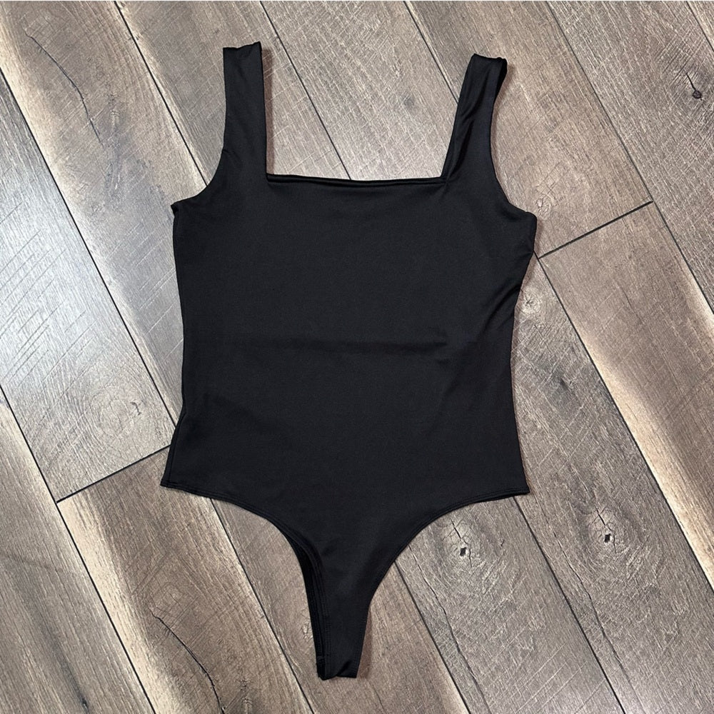 Wearever Black Silky Soft Bodysuit