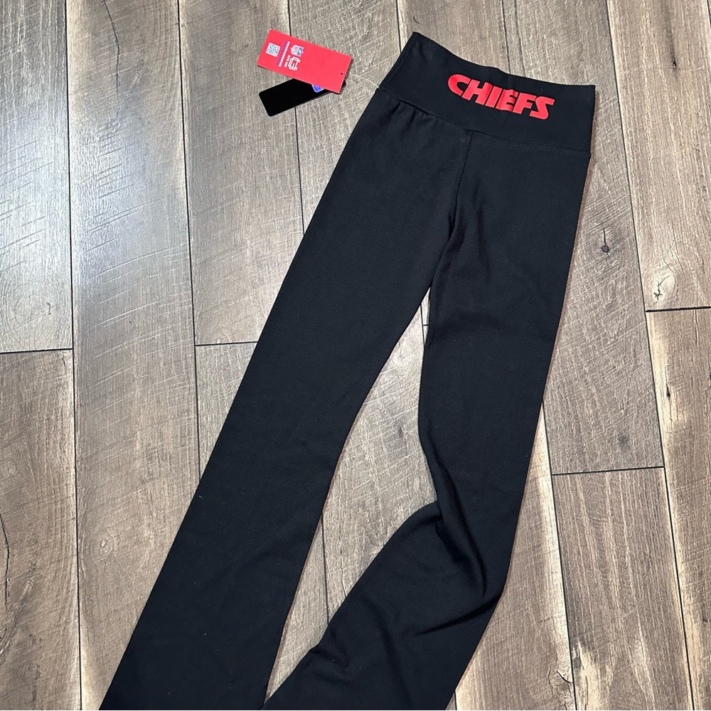 NFL Kancan City Chiefs Crossover Waist Yoga Pants