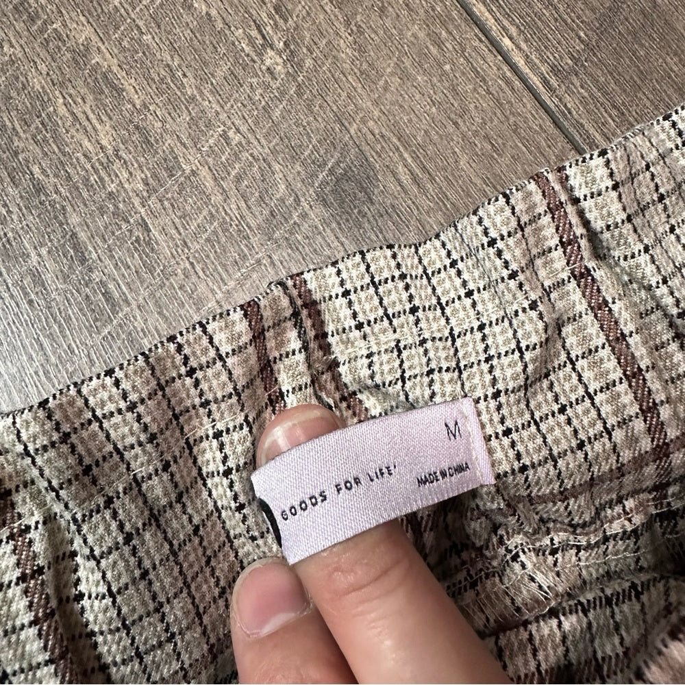 So Plaid Tie Waist Pants