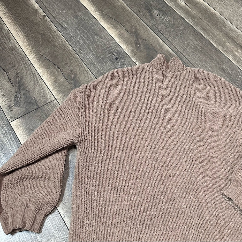 American Eagle Knit Brown Open Caridgan