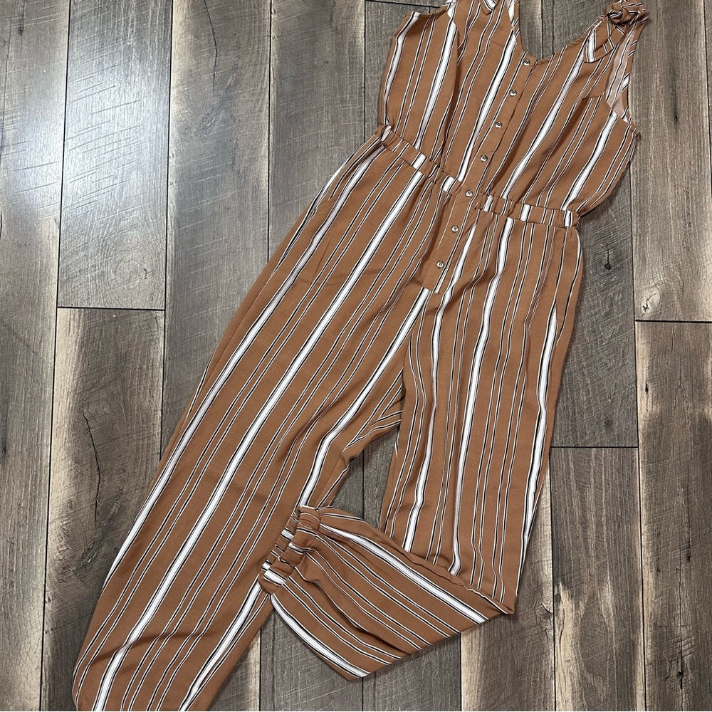 Carly Jean Striped Jumpsuit