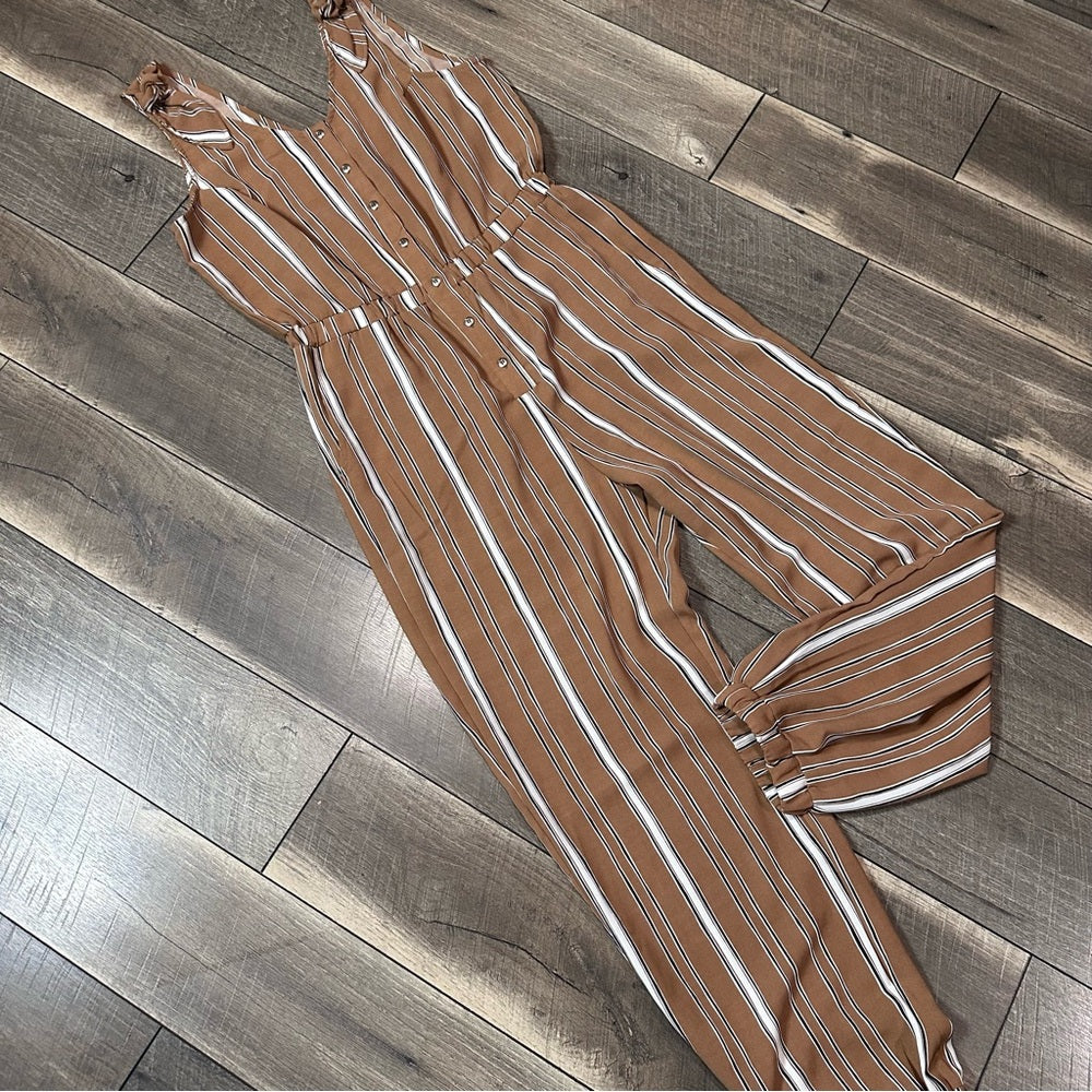 Carly Jean Striped Jumpsuit