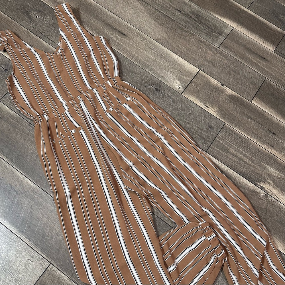 Carly Jean Striped Jumpsuit