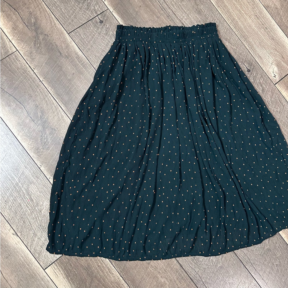 Polagram Lined Polka Dot Skirt