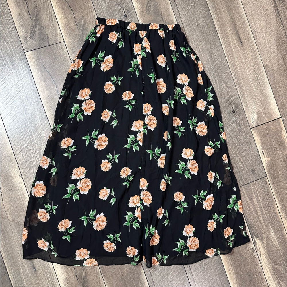 Old Navy Floral Lined Maxi Skirt