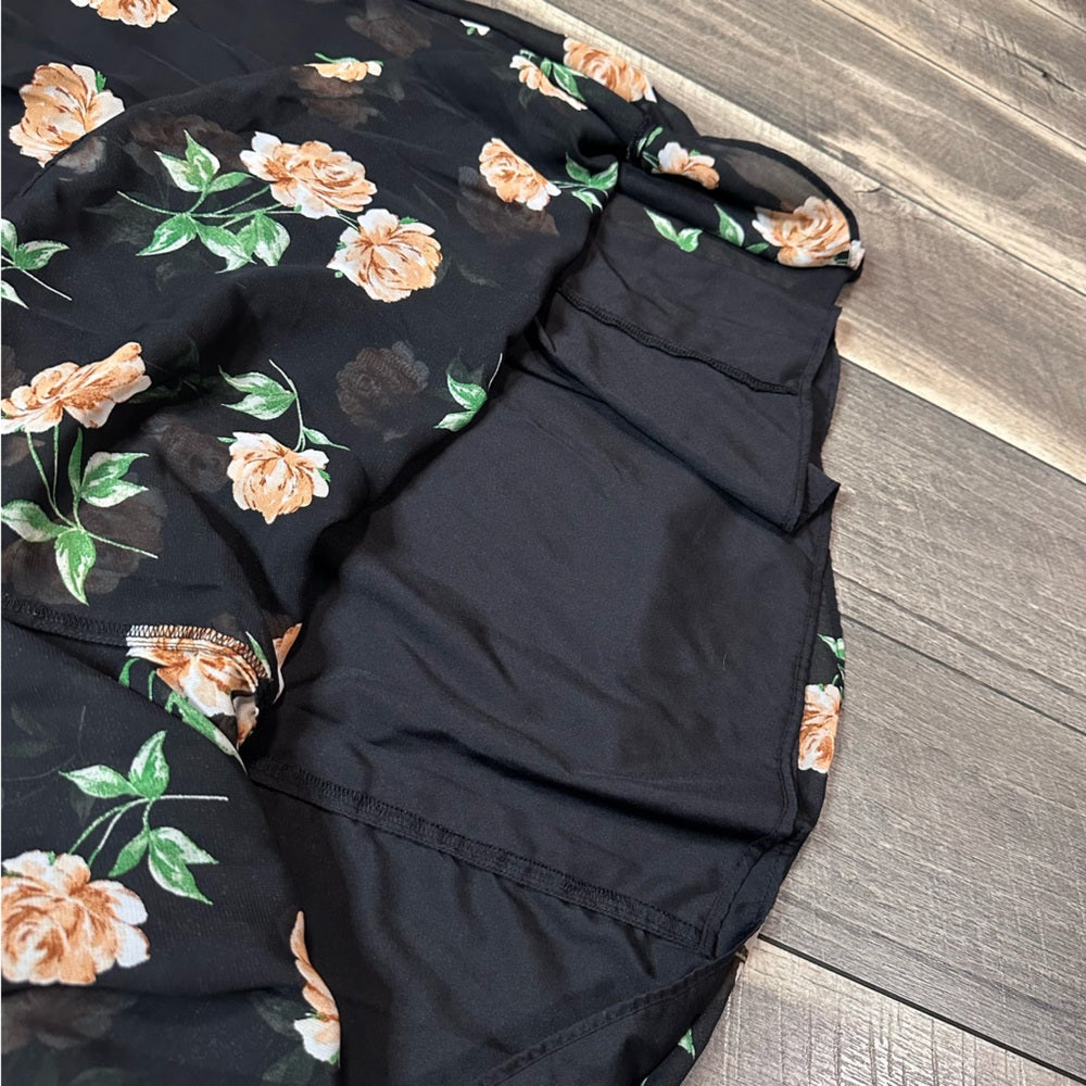 Old Navy Floral Lined Maxi Skirt