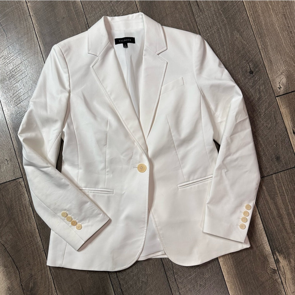 Talbots White Blazer