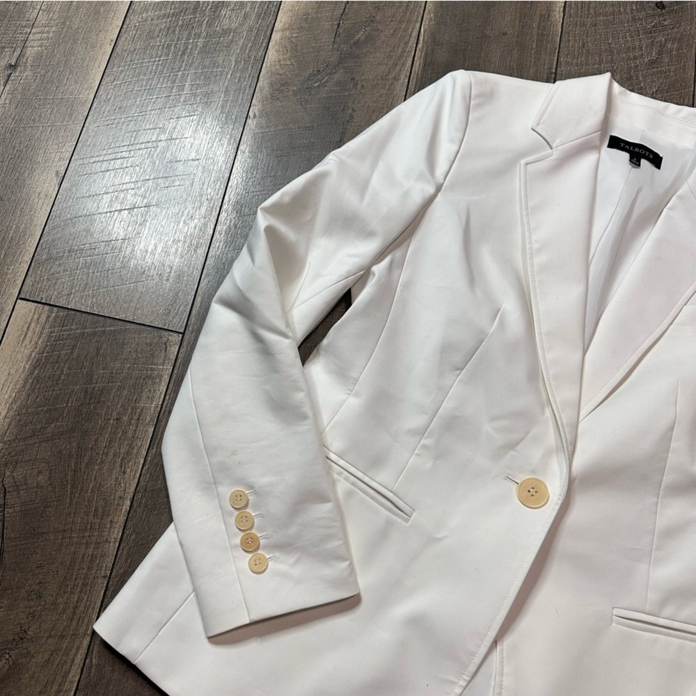 Talbots White Blazer