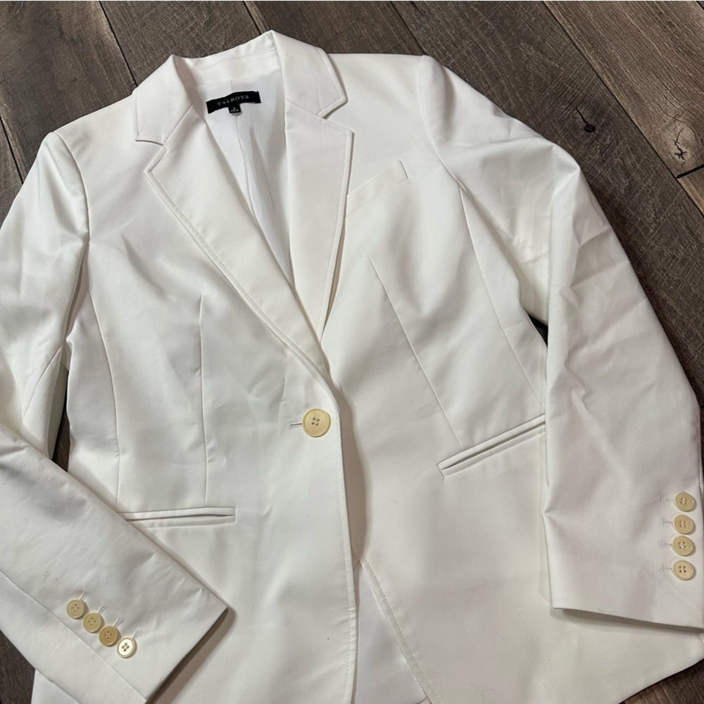 Talbots White Blazer