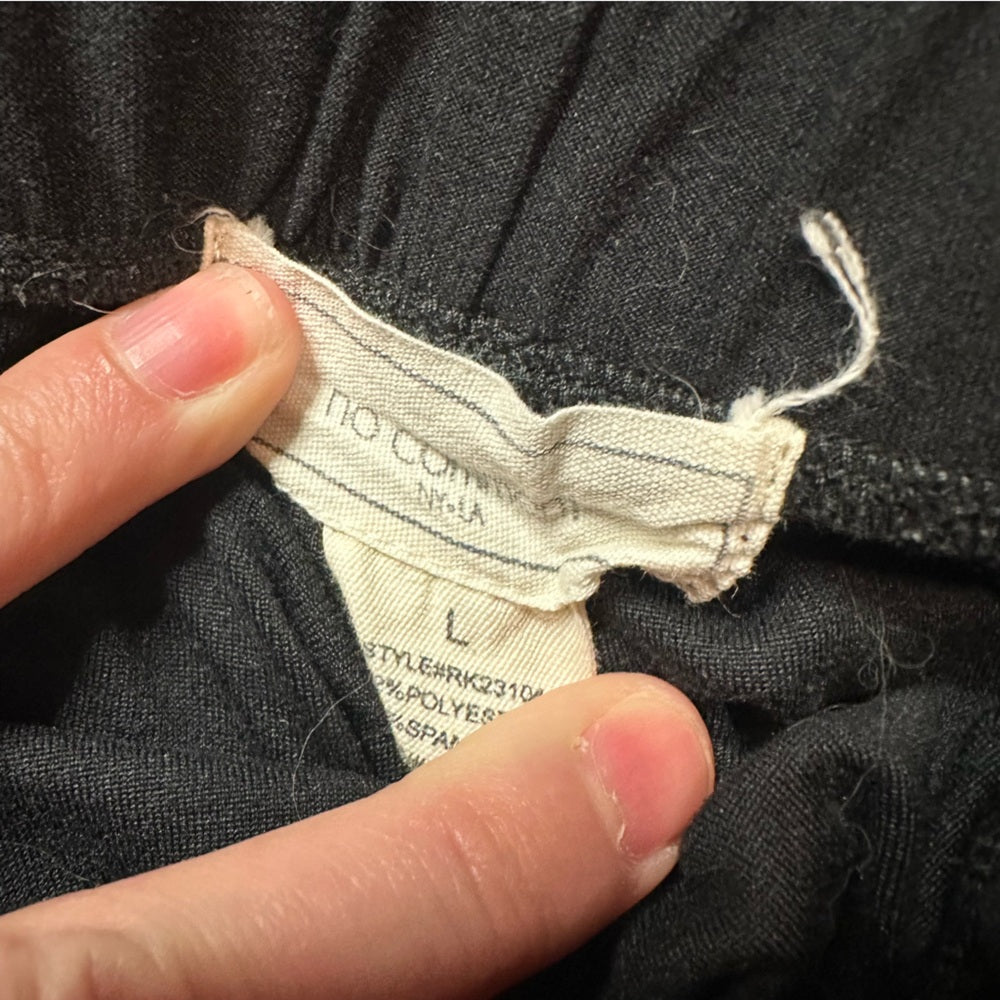 No Comment Black Buttery Soft Cinch Front Skirt