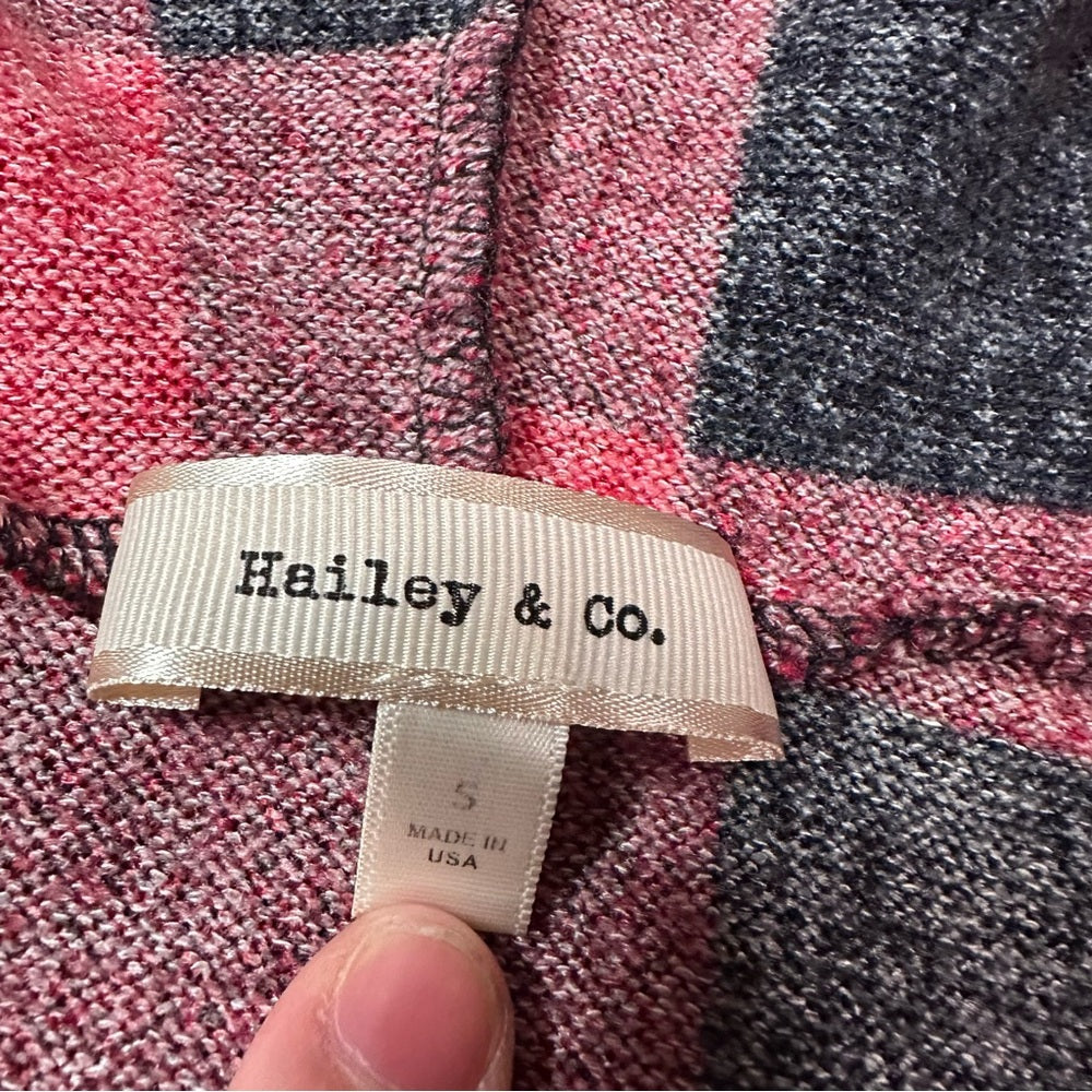 Hailey & Co Plaid Hooded Button Down