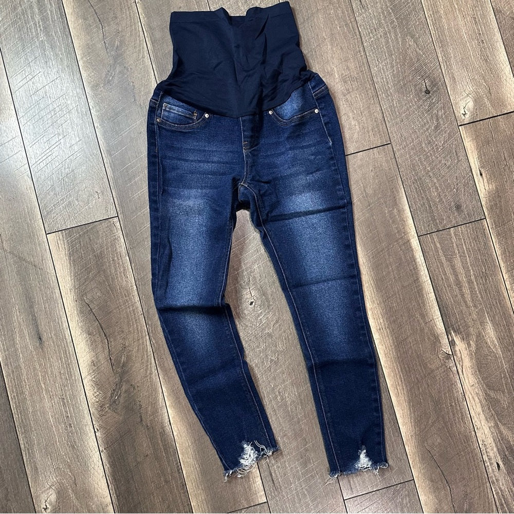 Blue Savvy Maternity Skinny Jeans