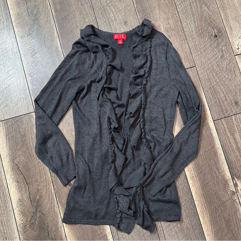 Elle Open Ruffle Cardigan