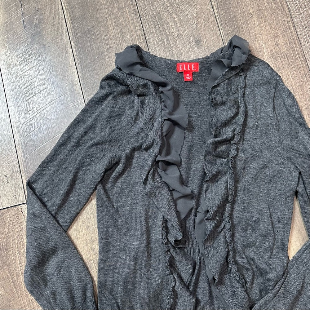 Elle Open Ruffle Cardigan