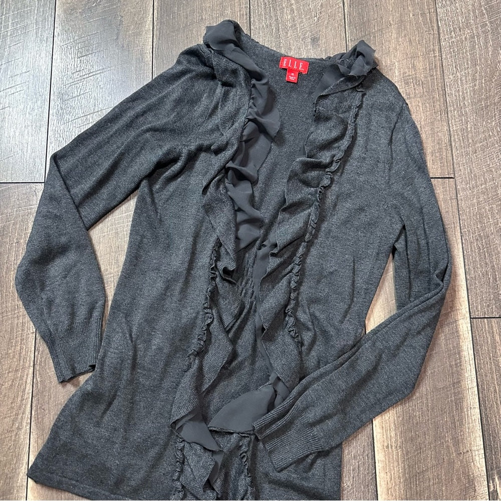 Elle Open Ruffle Cardigan