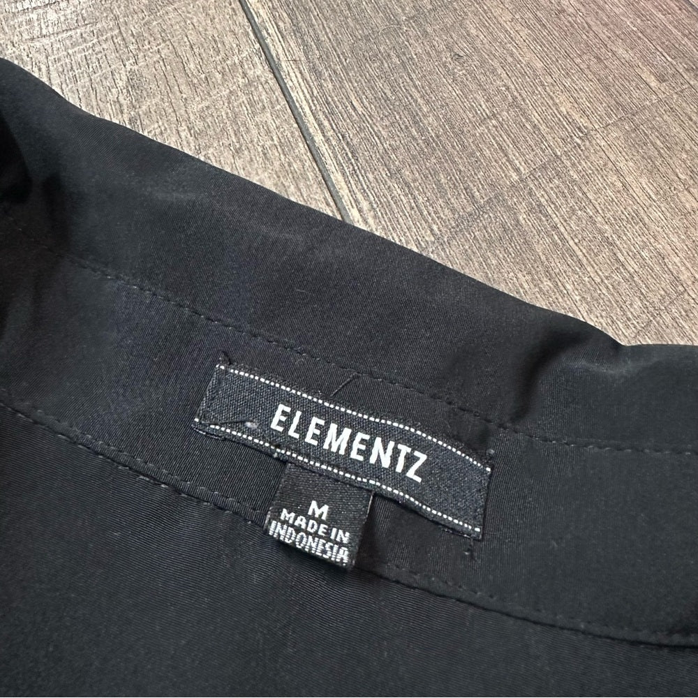Elementz Black Button Down