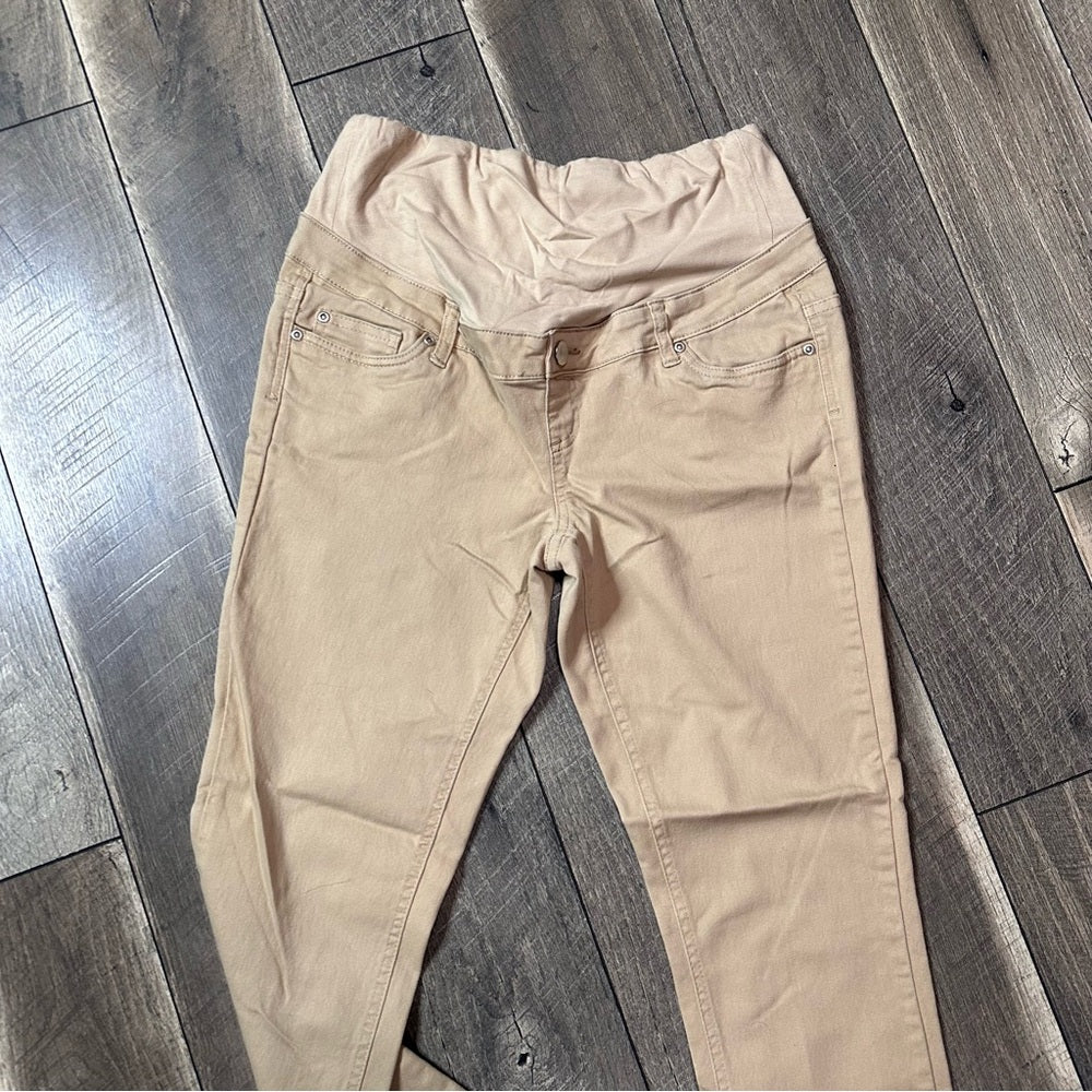 Hybrid & Company Tan Bootcut Maternity Pants