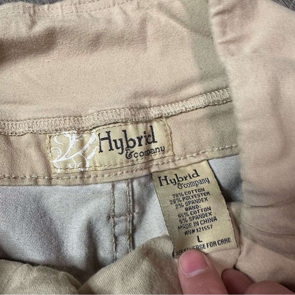Hybrid & Company Tan Bootcut Maternity Pants