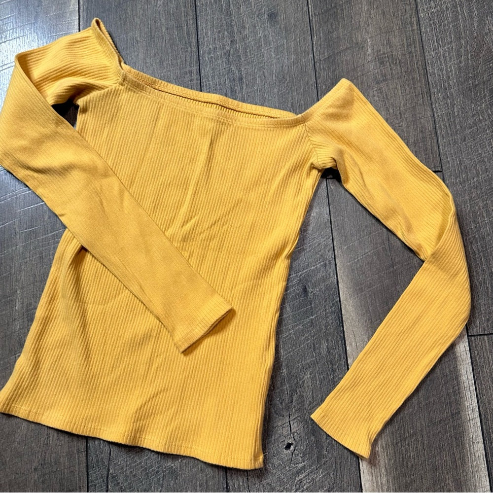 Hollister Off Shoulder Slim & Stretchy Long Sleeve