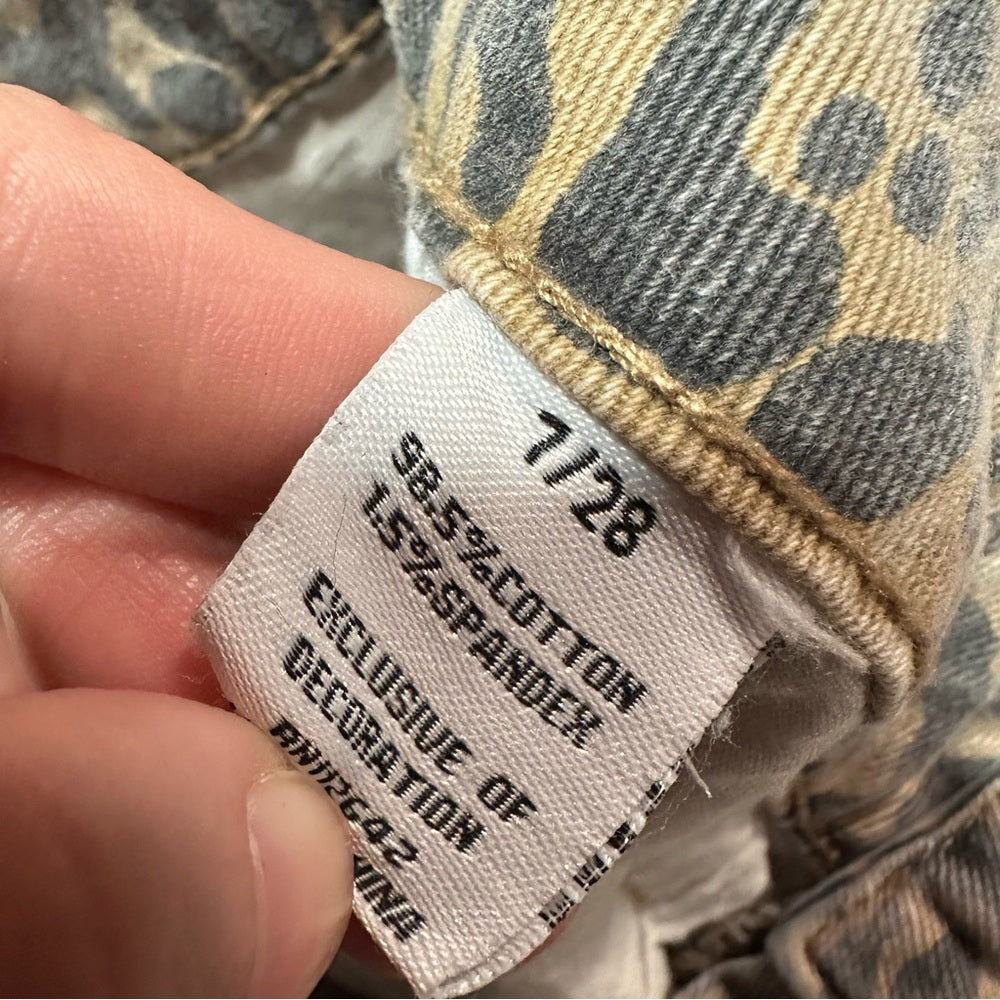 Disclosure Leopard Wide Leg Jeans