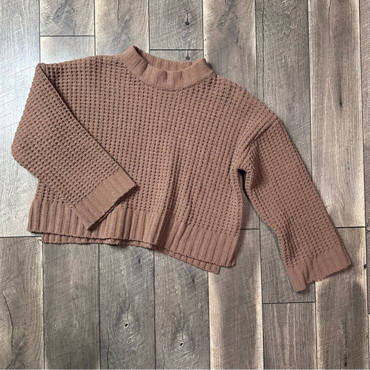New In Chunky Crop Knit Sweater