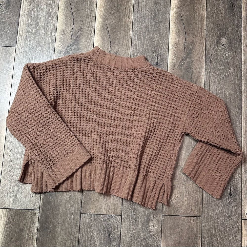 New In Chunky Crop Knit Sweater