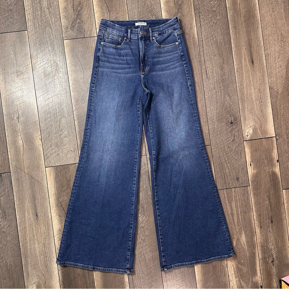 Good American Good Waist Palazzo Jeans