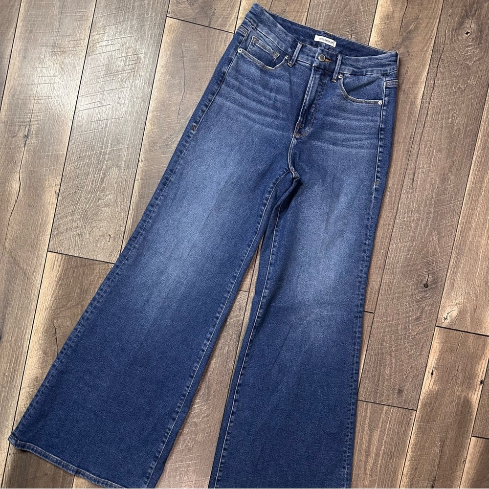 Good American Good Waist Palazzo Jeans