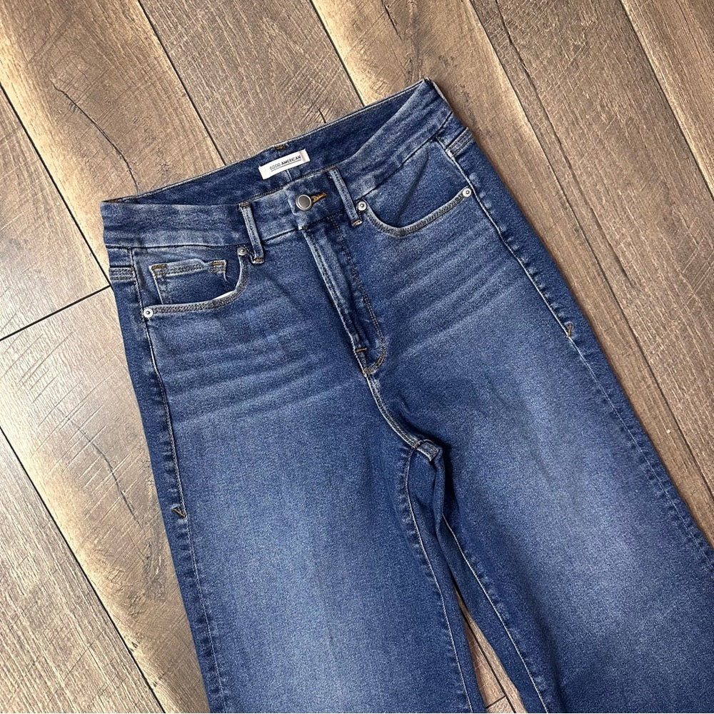 Good American Good Waist Palazzo Jeans