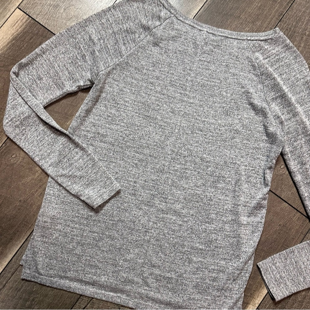 Gap Heathered Long Sleeve Top