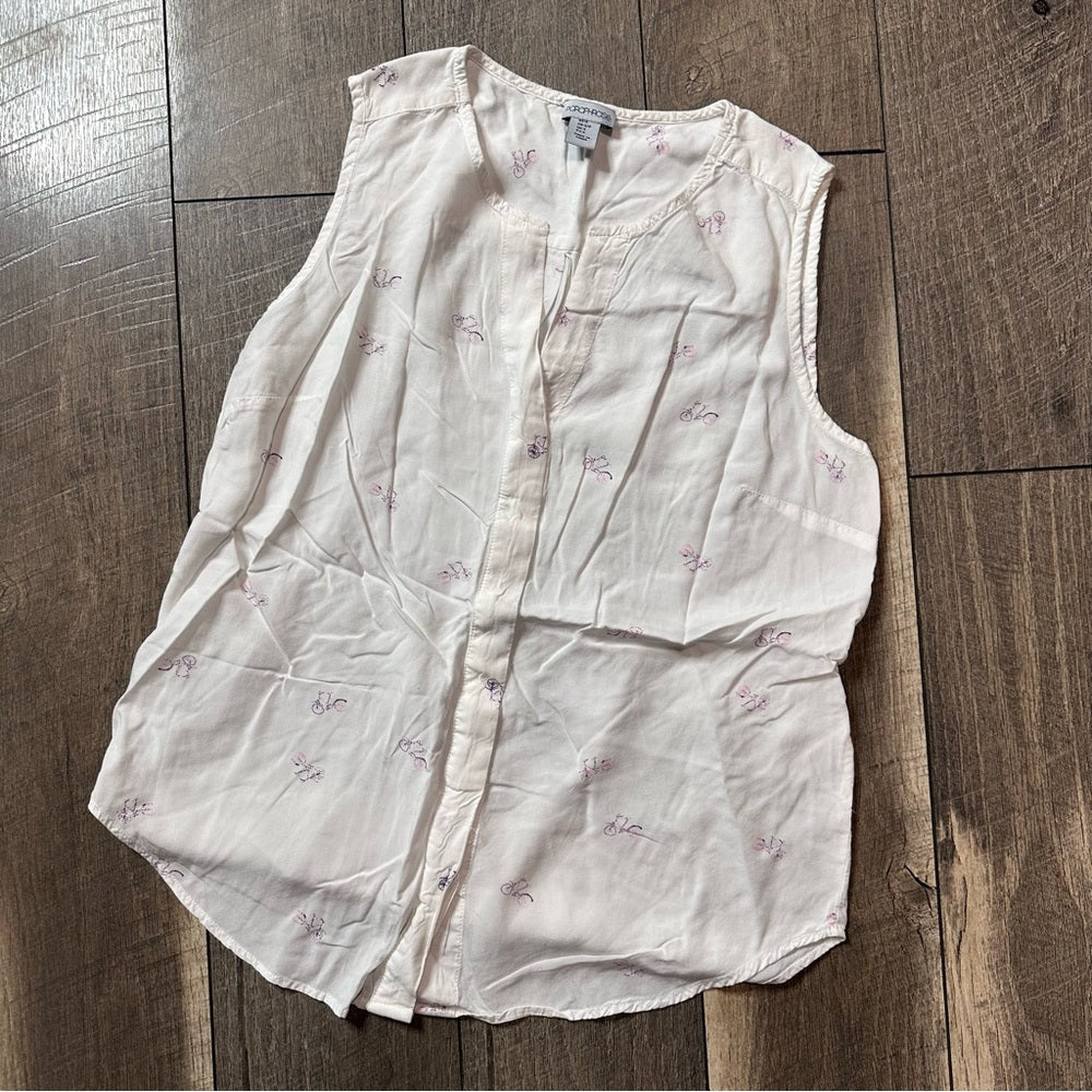 Paraphrase Bicycle Button Down Tank Top