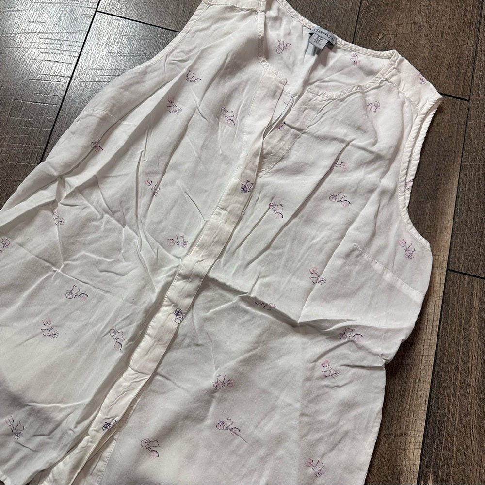 Paraphrase Bicycle Button Down Tank Top