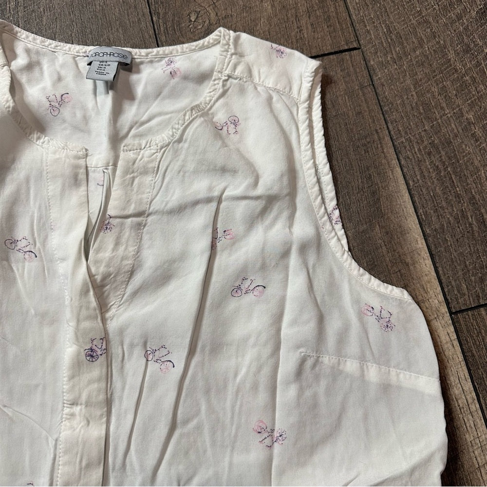 Paraphrase Bicycle Button Down Tank Top