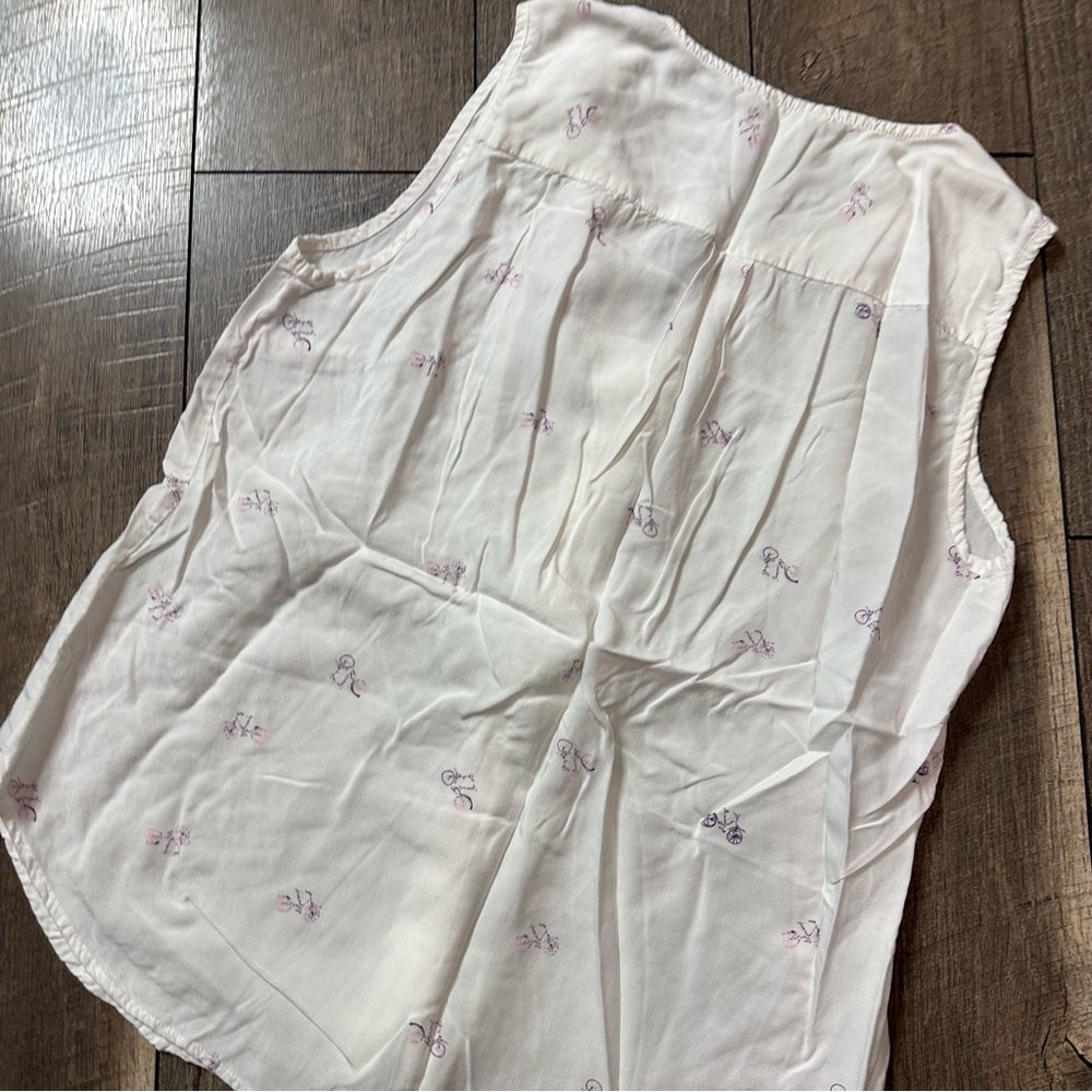 Paraphrase Bicycle Button Down Tank Top