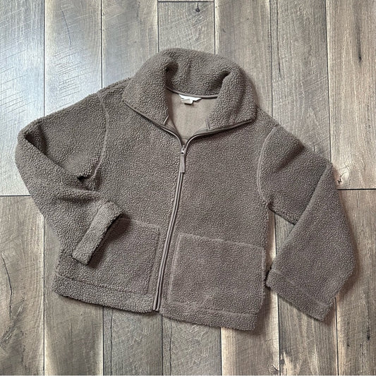 H&M Sherpa Zip Up Jacket