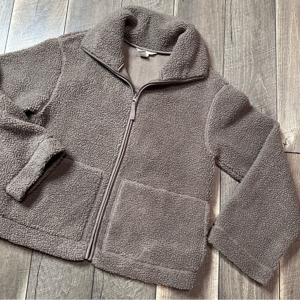 H&M Sherpa Zip Up Jacket