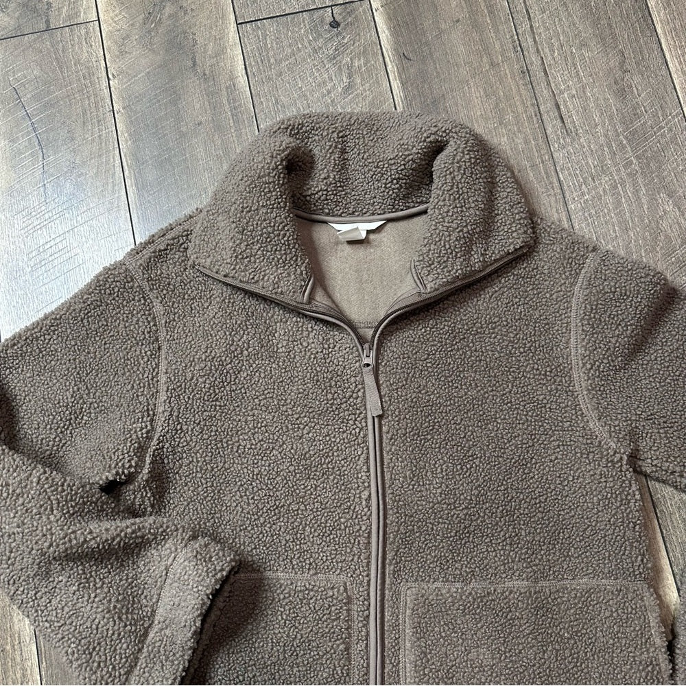 H&M Sherpa Zip Up Jacket