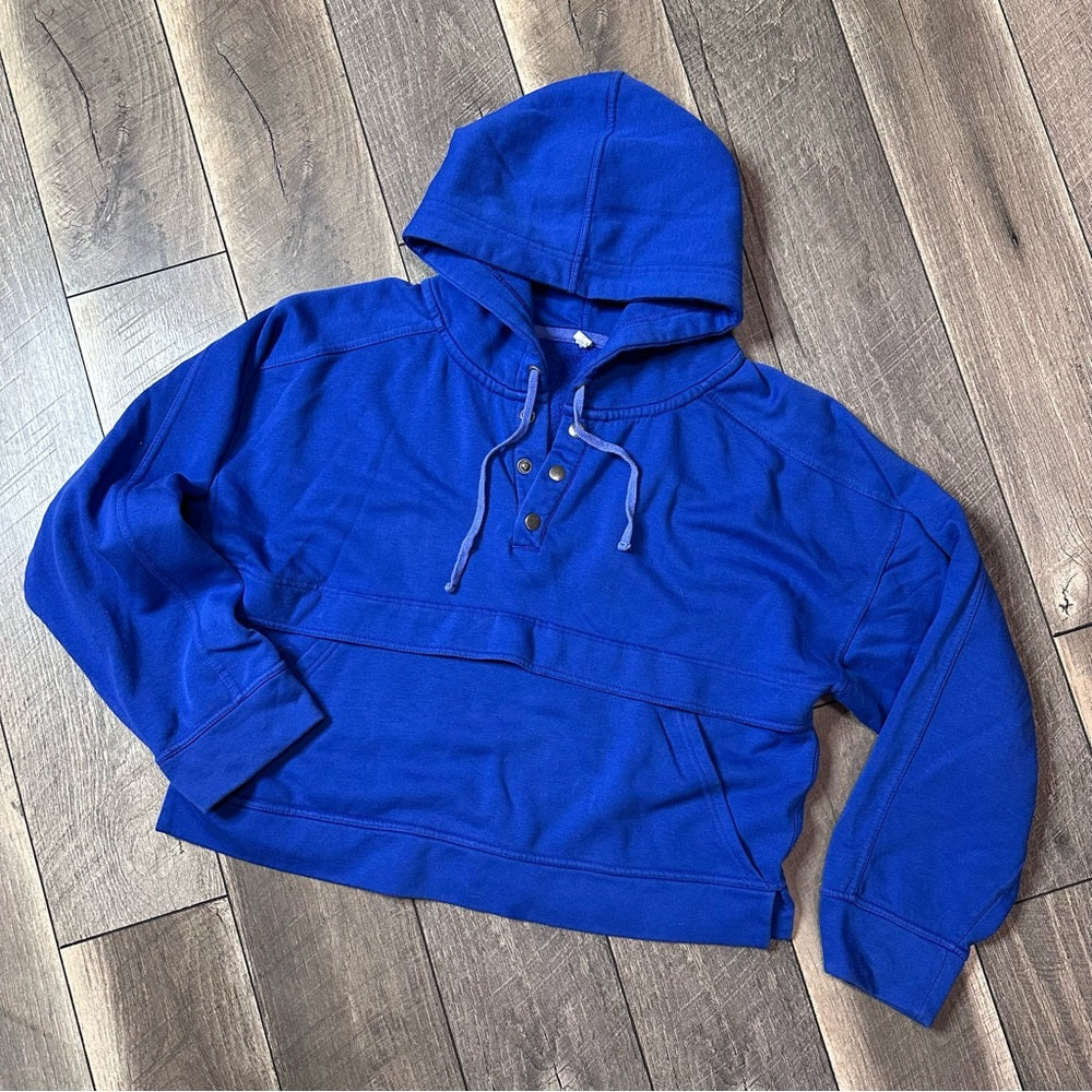Daily Practice 1/4 Button Hooded Pullover