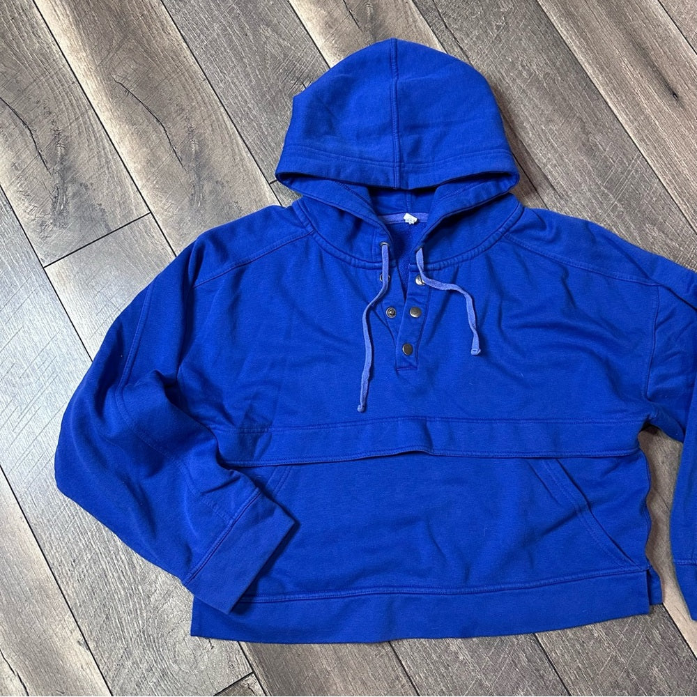 Daily Practice 1/4 Button Hooded Pullover