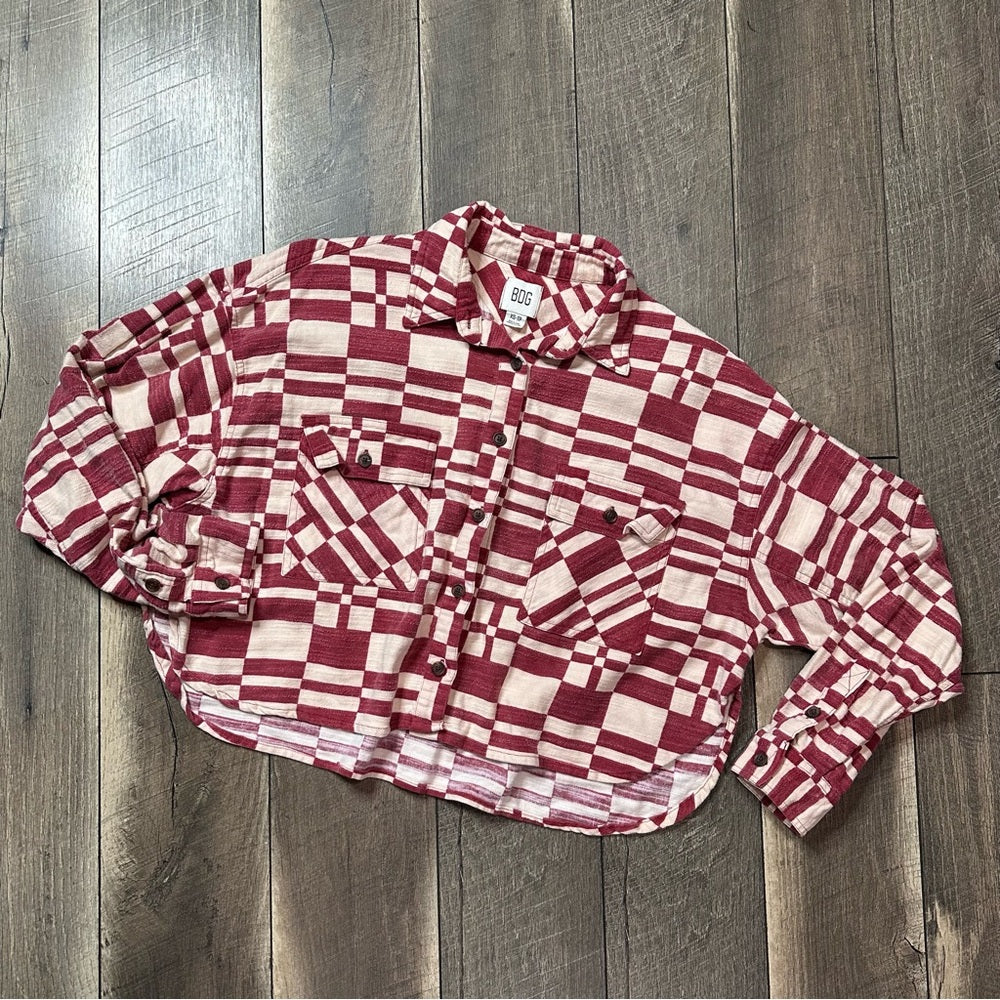 BDG Oversized Crop Button Down